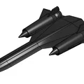 Mô hình in 3D máy bay huyền thoại Sr71 Blackbird chi tiết - Thumbnail 1