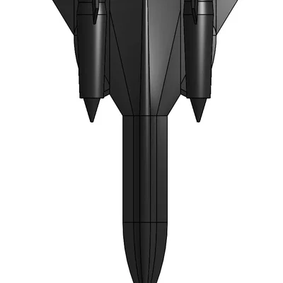 Mô hình in 3D máy bay huyền thoại Sr71 Blackbird chi tiết