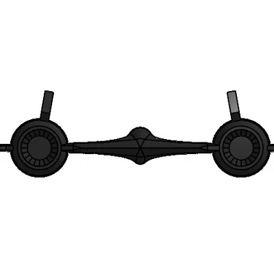 Mô hình in 3D máy bay huyền thoại Sr71 Blackbird chi tiết