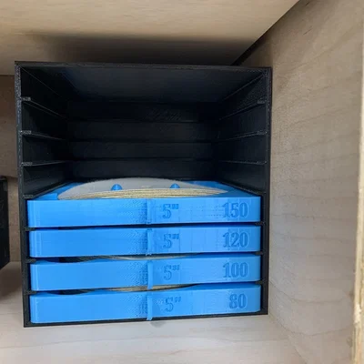 Cải tiến hộp đựng giấy nhám 5 inch