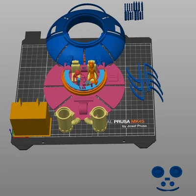 Mô hình tàu vũ trụ Rick and Morty 3D chi tiết cực đẹp