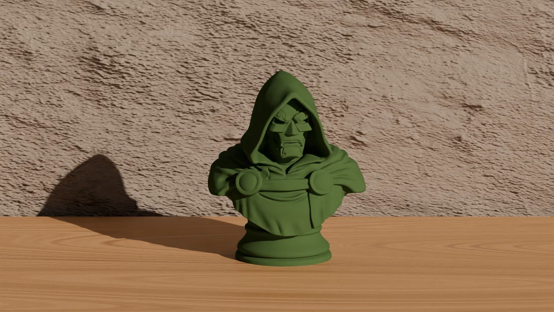 Bức tượng bán thân Dr. Doom - Mô hình MARVEL - Image 1