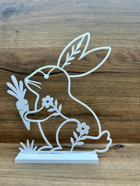 Mô hình trang trí chú thỏ Phục sinh tối giản (Easter Bunny) - Image 1