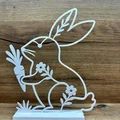 Mô hình trang trí chú thỏ Phục sinh tối giản (Easter Bunny) - Thumbnail 1