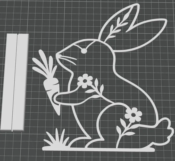 Mô hình trang trí chú thỏ Phục sinh tối giản (Easter Bunny) - Image 2