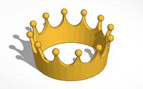 Mô hình vương miện nhỏ (Miniature Crown) in 3D tinh tế - Image 1