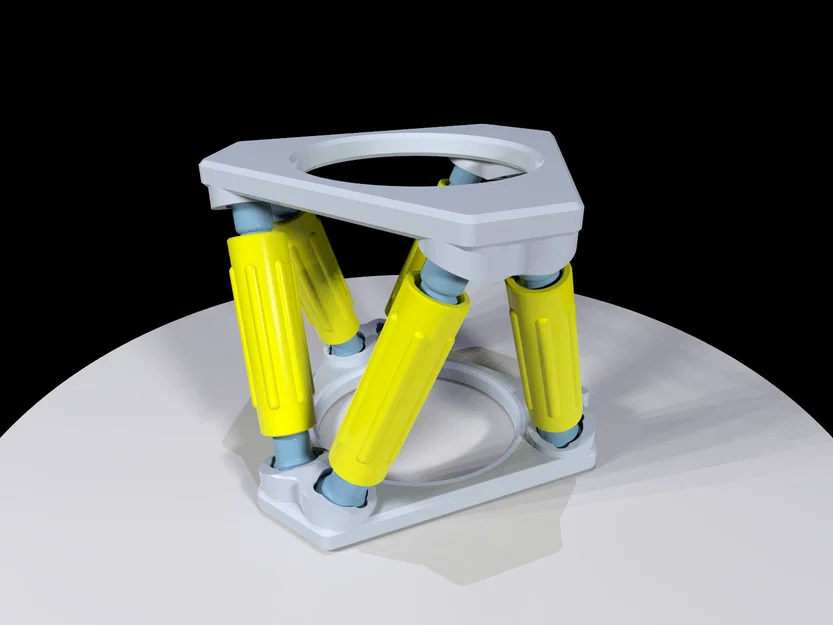 Mô hình nền tảng Hexapod 6DOF tối giản (Stewart Platform) - Image 1