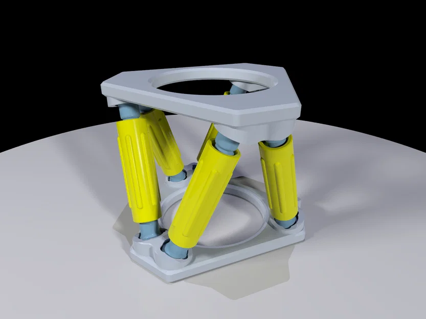 Mô hình nền tảng Hexapod 6DOF tối giản (Stewart Platform) - Image 2