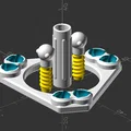 Mô hình nền tảng Hexapod 6DOF tối giản (Stewart Platform) - Thumbnail 3