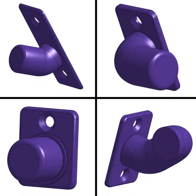 Giá đỡ ống PEX 3/4" - Mẫu gắn tường & trần dốc 45 độ