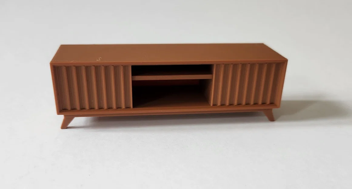 Mô hình tủ tivi JestO tỉ lệ 1:10 cho nhà búp bê và kiến trúc - Image 1