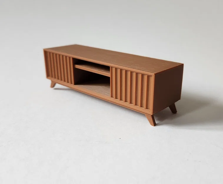 Mô hình tủ tivi JestO tỉ lệ 1:10 cho nhà búp bê và kiến trúc - Image 3