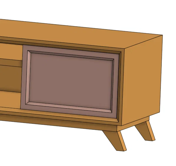 Mô hình tủ tivi JestO tỉ lệ 1:10 cho nhà búp bê và kiến trúc - Image 5