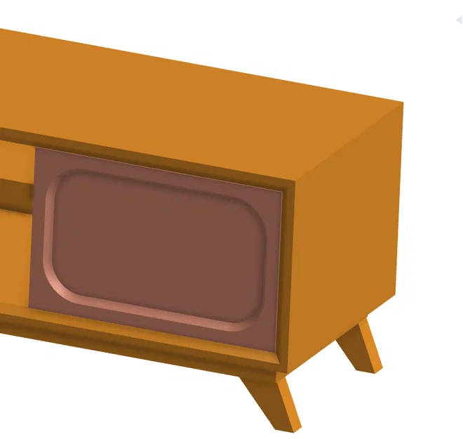 Mô hình tủ tivi JestO tỉ lệ 1:10 cho nhà búp bê và kiến trúc - Image 6