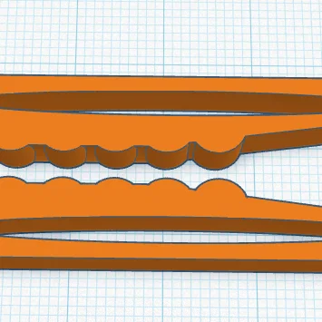 Kẹp quần áo nguyên khối không lò xo (One-Piece Springless Clothes Peg)