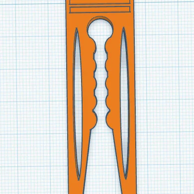 Kẹp quần áo nguyên khối không lò xo (One-Piece Springless Clothes Peg)