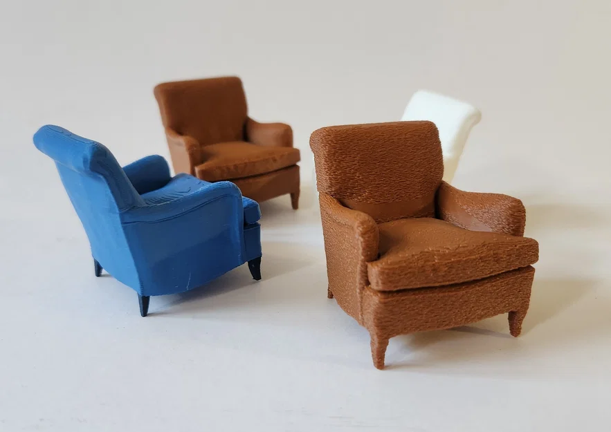 Mô hình ghế bành cổ điển Indi Easy Armchair in 3D - Image 1