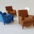 Mô hình ghế bành cổ điển Indi Easy Armchair in 3D - Thumbnail 1