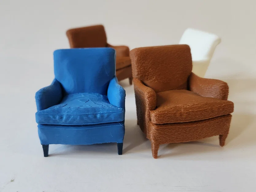 Mô hình ghế bành cổ điển Indi Easy Armchair in 3D - Image 2