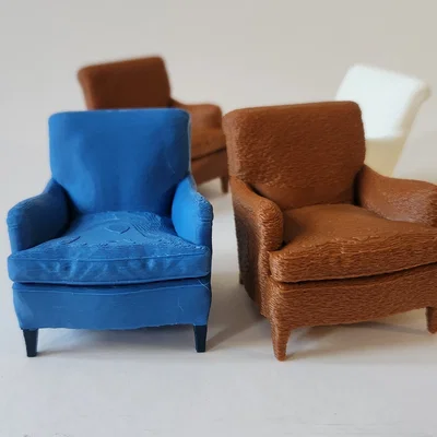 Mô hình ghế bành cổ điển Indi Easy Armchair in 3D