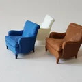 Mô hình ghế bành cổ điển Indi Easy Armchair in 3D - Thumbnail 3