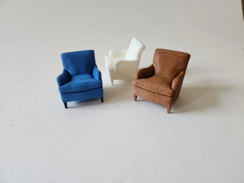 Mô hình ghế bành cổ điển Indi Easy Armchair in 3D - Image 4