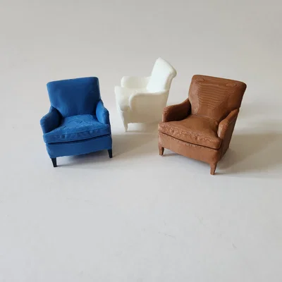 Mô hình ghế bành cổ điển Indi Easy Armchair in 3D