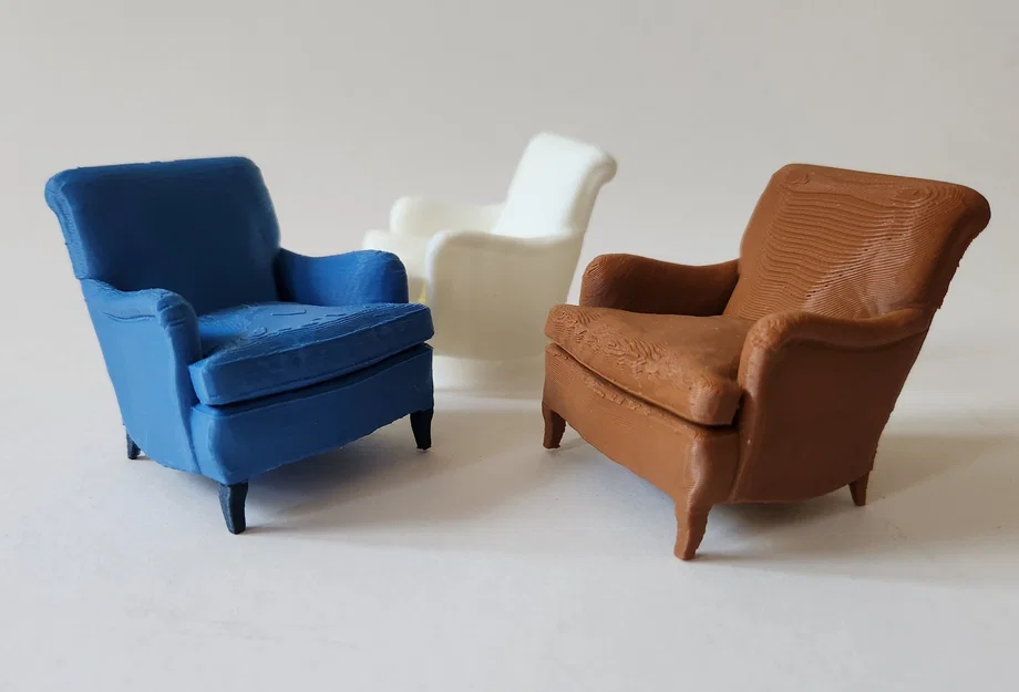 Mô hình ghế bành cổ điển Indi Easy Armchair in 3D - Image 5