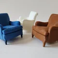 Mô hình ghế bành cổ điển Indi Easy Armchair in 3D - Thumbnail 5