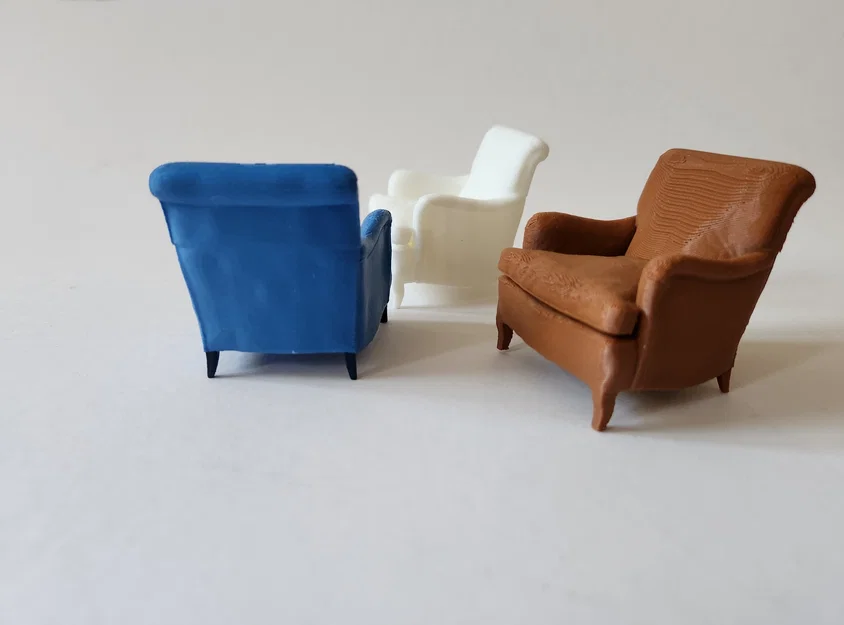 Mô hình ghế bành cổ điển Indi Easy Armchair in 3D - Image 6