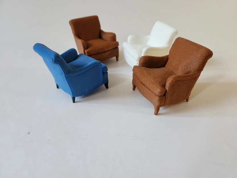 Mô hình ghế bành cổ điển Indi Easy Armchair in 3D - Image 7