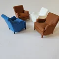 Mô hình ghế bành cổ điển Indi Easy Armchair in 3D - Thumbnail 7