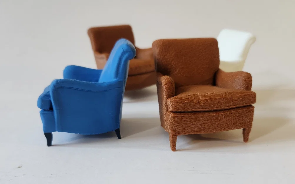 Mô hình ghế bành cổ điển Indi Easy Armchair in 3D - Image 8
