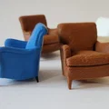 Mô hình ghế bành cổ điển Indi Easy Armchair in 3D - Thumbnail 8