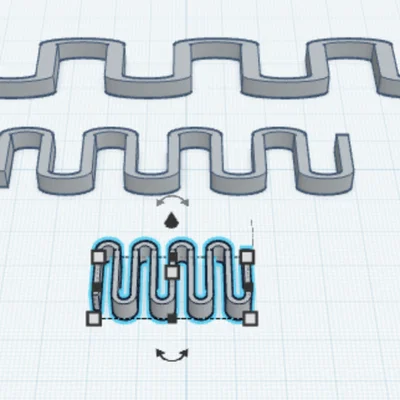 Mô hình lò xo dẹt (sprigns) đa năng in 3D