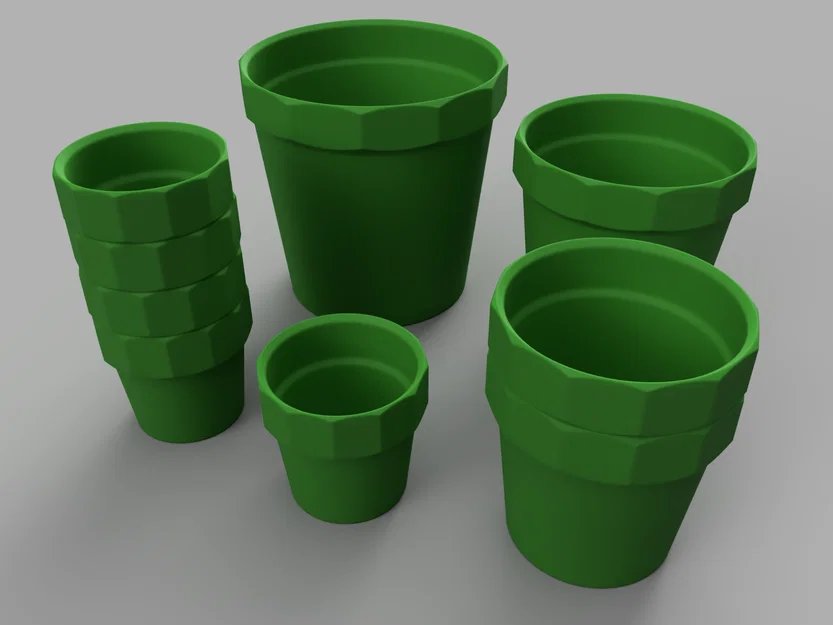 Bộ chậu cây 3D Stackable Plant Pots: 4 kích thước, dễ in, tiết kiệm diện tích - Image 1