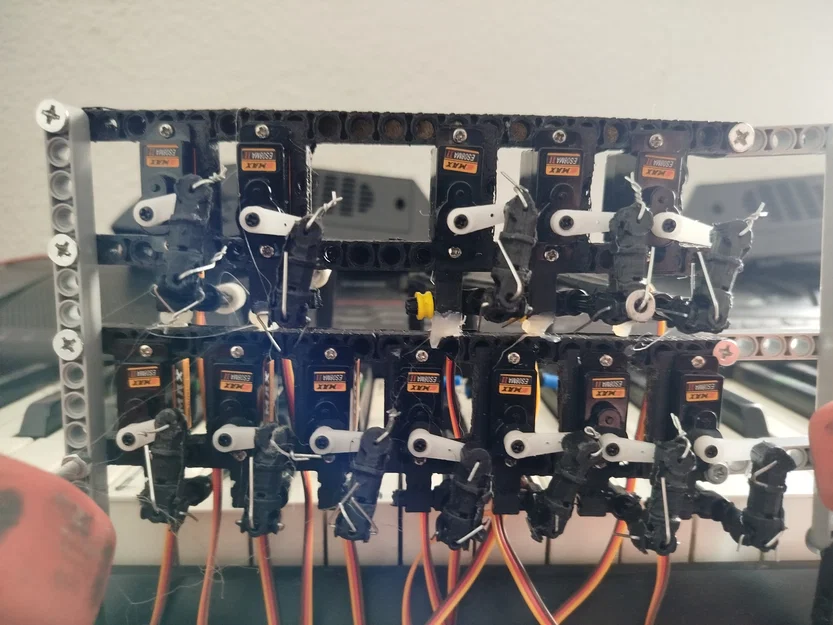 aTambor — Khung piano robot (cấu hình 12 servo chromatic) - Image 2