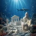 Mô hình trang trí bể cá Atlantis cổ đại - In 3D độc đáo - Thumbnail 2