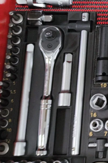 Khay sắp xếp cờ lê lực 3/8 inch (Ratchet Wrench Organizer) 3D - Image 1