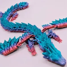 Mô hình Gilbert the Guppy linh hoạt - Mẫu in 3D trang trí độc đáo