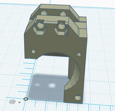 Bộ chuyển đổi SV08 TZ-V6 mount cho nozzle v6 (3D print) - Image 1