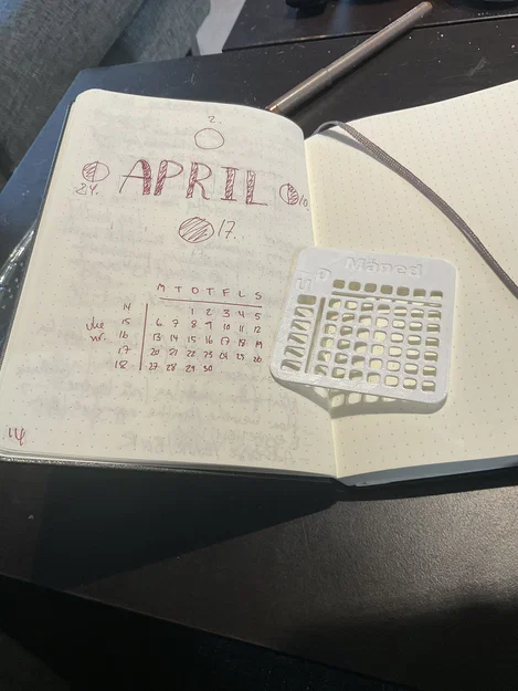 Thước kẻ khuôn mẫu (Stencil) 3D cho sổ Bullet Journal tiện lợi - Image 1