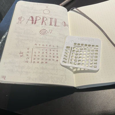 Thước kẻ khuôn mẫu (Stencil) 3D cho sổ Bullet Journal tiện lợi