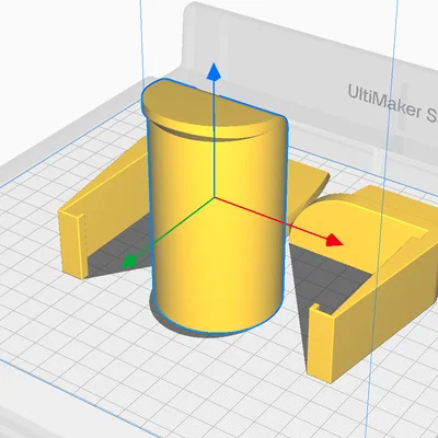 Giá treo cuộn nhựa 3D cho Ultimaker S3 và S5 cải tiến (Dài hơn)