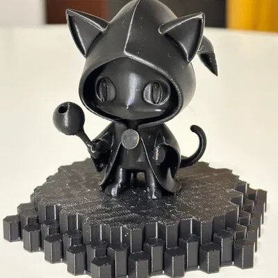 Mô hình Mèo Phù Thủy (Cat Wizard) in 3D cực đẹp và dễ thương