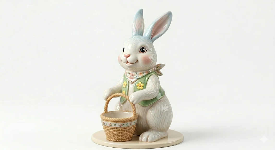 Bộ Sưu Tập Thỏ Phục Sinh - 2 Mẫu Tượng Cách Điệu - Image 1
