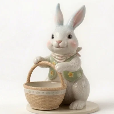 Bộ Sưu Tập Thỏ Phục Sinh - 2 Mẫu Tượng Cách Điệu