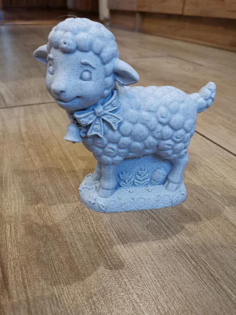Mô hình chú cừu Phục sinh (Easter Lamb Figurine) - Image 2