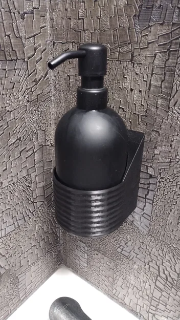 Giá treo tường 3D cho bình xà phòng (đường kính 80mm) - Image 1