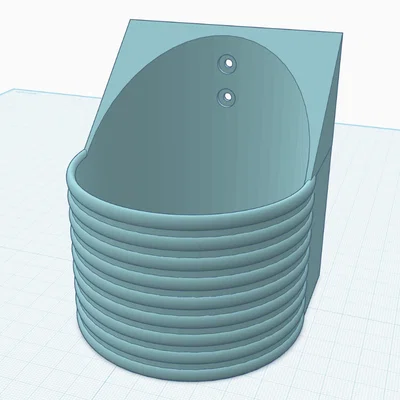 Giá treo tường 3D cho bình xà phòng (đường kính 80mm)